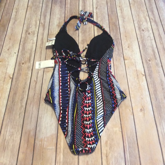 Bar III XS Maillot Vessi Tribal Print Monokini - Picture 10 of 12